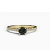 varitsa-jewellers - Solitaire Gold Engagement Ring with 0.5ct Black Onyx- 01SG01O
